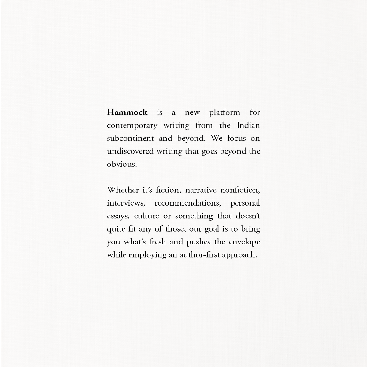 Hammock Magazine tweet media