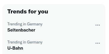 Seitenbacher U-Bahnen! U-Bahnen von Seitenbacher!