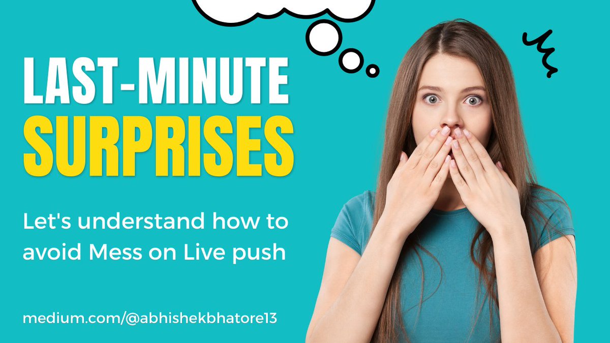ABabsheck's tweet photo. Is your Live push becomes a Big Mess ? here are some best practices you can try and avoid unexpected surprises.

https://t.co/h7ILdIhWho https://t.co/eDmZogAChQ