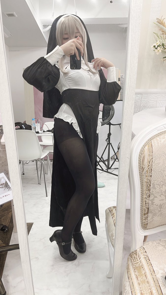 ☆安心の定価販売☆】 Lサイズ スリットシスター コスプレ 修道女 はれ
