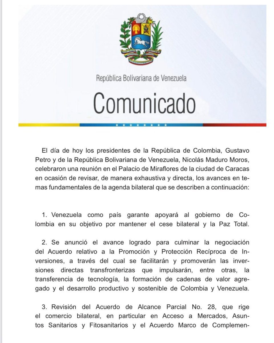 dhernandezlarez's tweet image. Se fortalecen las relaciones colombo-venezolanas que contribuyen al desarrollo y bienestar de nuestros pueblos.