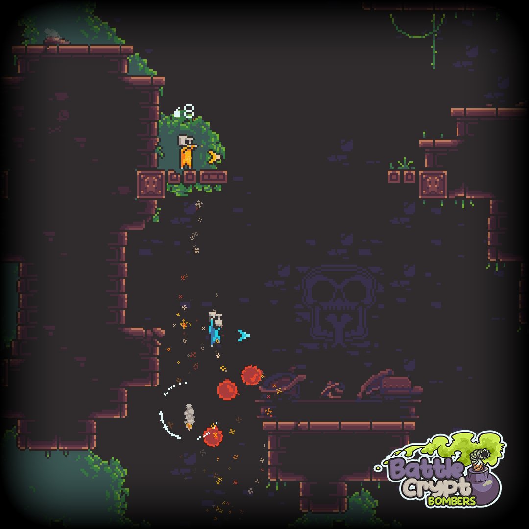 NarfoxStudios's tweet photo. There is no rocket jump in BattleCrypt Bombers. You just die.

#indiedev #multiplayer #indiegame

https://t.co/favV09HlR9 https://t.co/oCOHO17L71