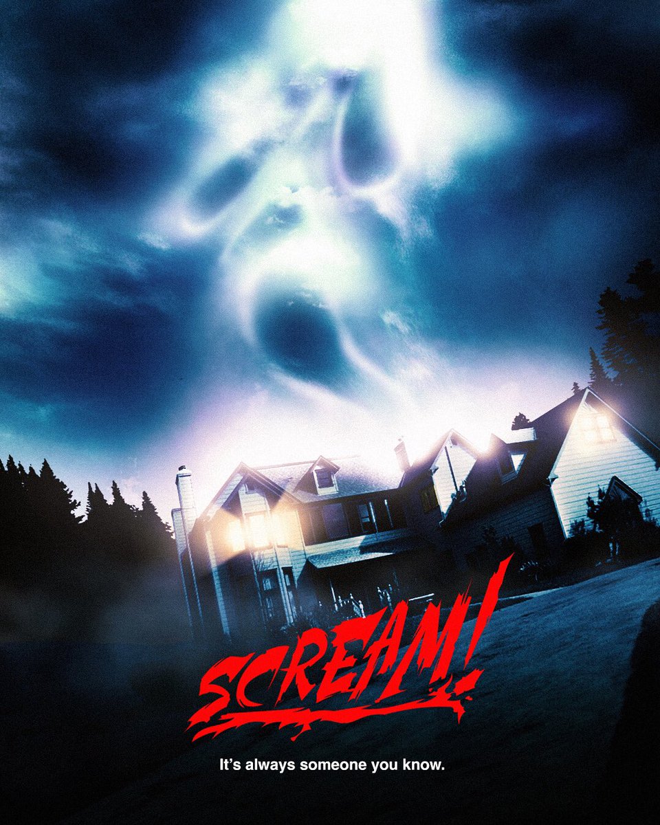 sorrxnto's tweet image. “Scream” 1996 alternate poster art