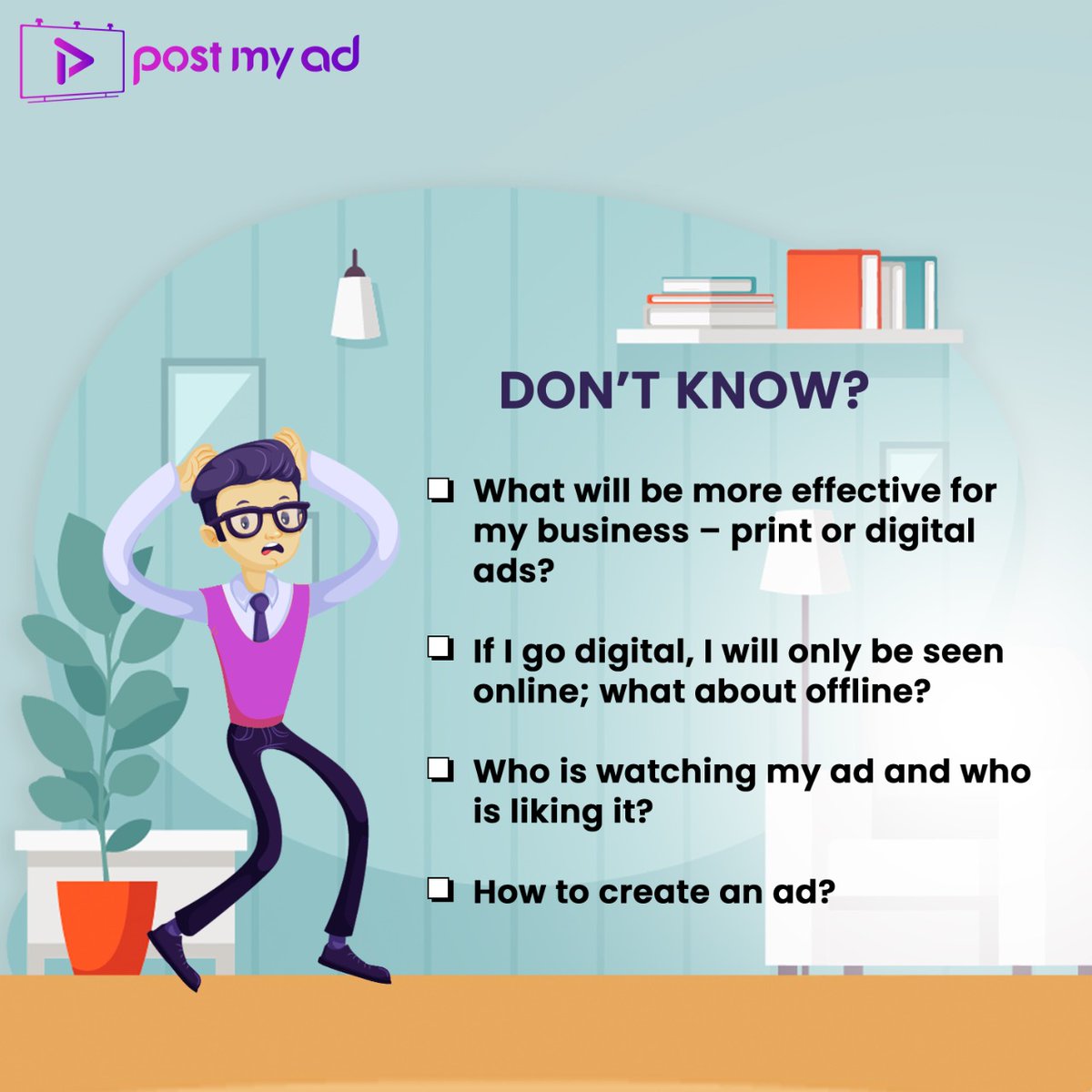 PostMyAd_AI's tweet photo. Do you have any of these concerns?
.
.
.
.
.
#postmyad #pma #advertising #marketing #branding #digitalmarketing #concern #query #doubts #effective #ads #onlinemarketing #offlinemarketing #business #godigital #technology #innovation #futureindia #elaborate #time #effort https://t.co/zf3PKzL7oX