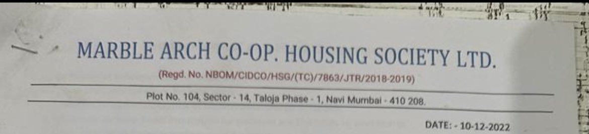 JavedAKhans's tweet photo. @Navimumpolice @ThaneCityPolice MARBLE ARCH CO-OP CHS LTD , plot no 104, sector 14, Taloza Phase 1, Navi Mumbai 410208 , Your Immediate action will be highly appreciated. Thank you. https://t.co/xnPe4oT6LX