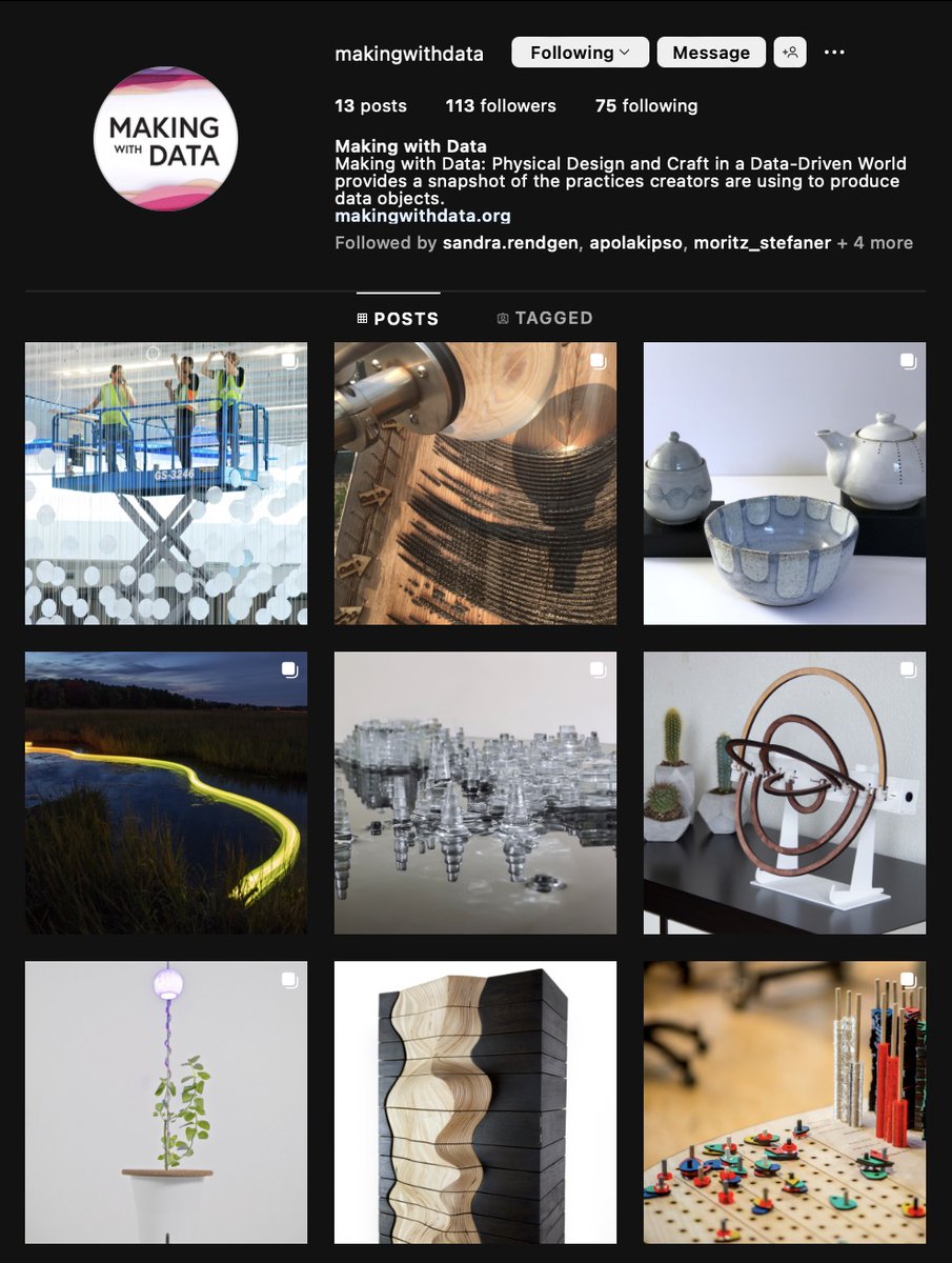 makingwithdata's tweet image. Get inspired by the beautiful projects in our book - follow us on Instagram for more! #dataviz #dataobjects instagram.com/makingwithdata/