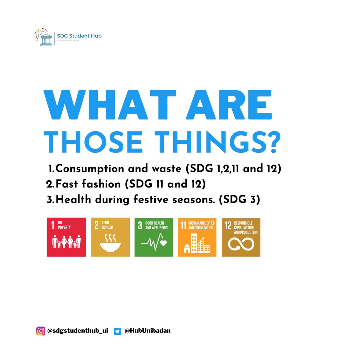 HubUnibadan's tweet photo. Our Christmas campaign 🥳

#sdgstudenthubui #livesustainably #celebrateresponsibly https://t.co/04SjSIYfWL