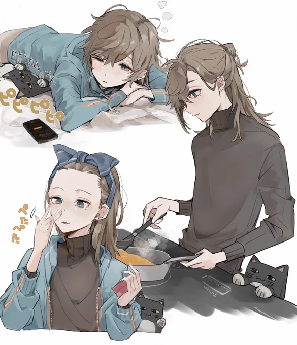 朝のかなえくん色々 