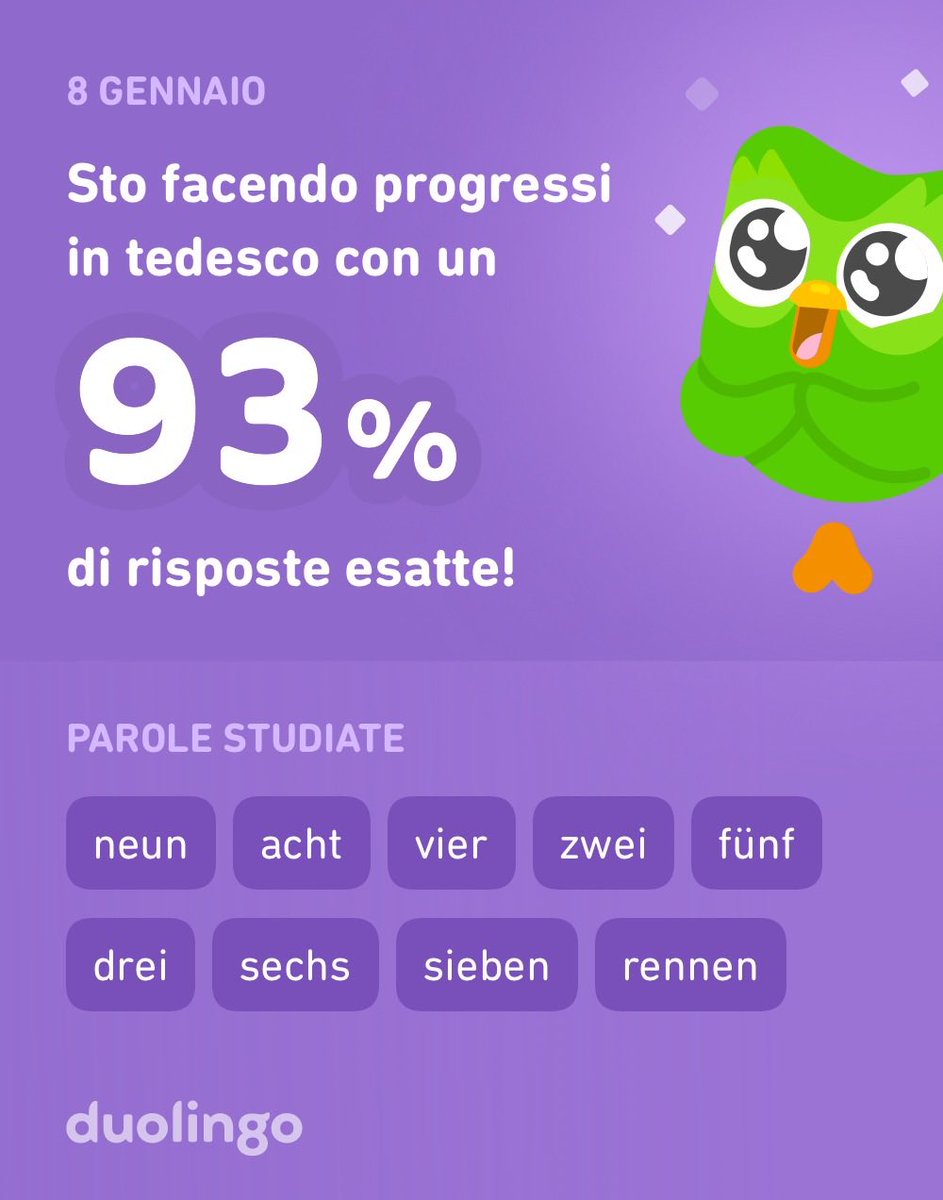 morg_doeslang's tweet image. Today seemed such a great day to learn with this cute little green owl! Kinda happy with my results 💚🇩🇪
#germanstudy #duolingosession