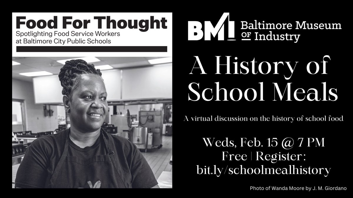 weaverhightower's tweet image. ￼I’m speaking at this, but really I’m super excited to hear more from the other panelists and see some of the exhibit!  Register yourself at bit.ly/schoolmealhist…