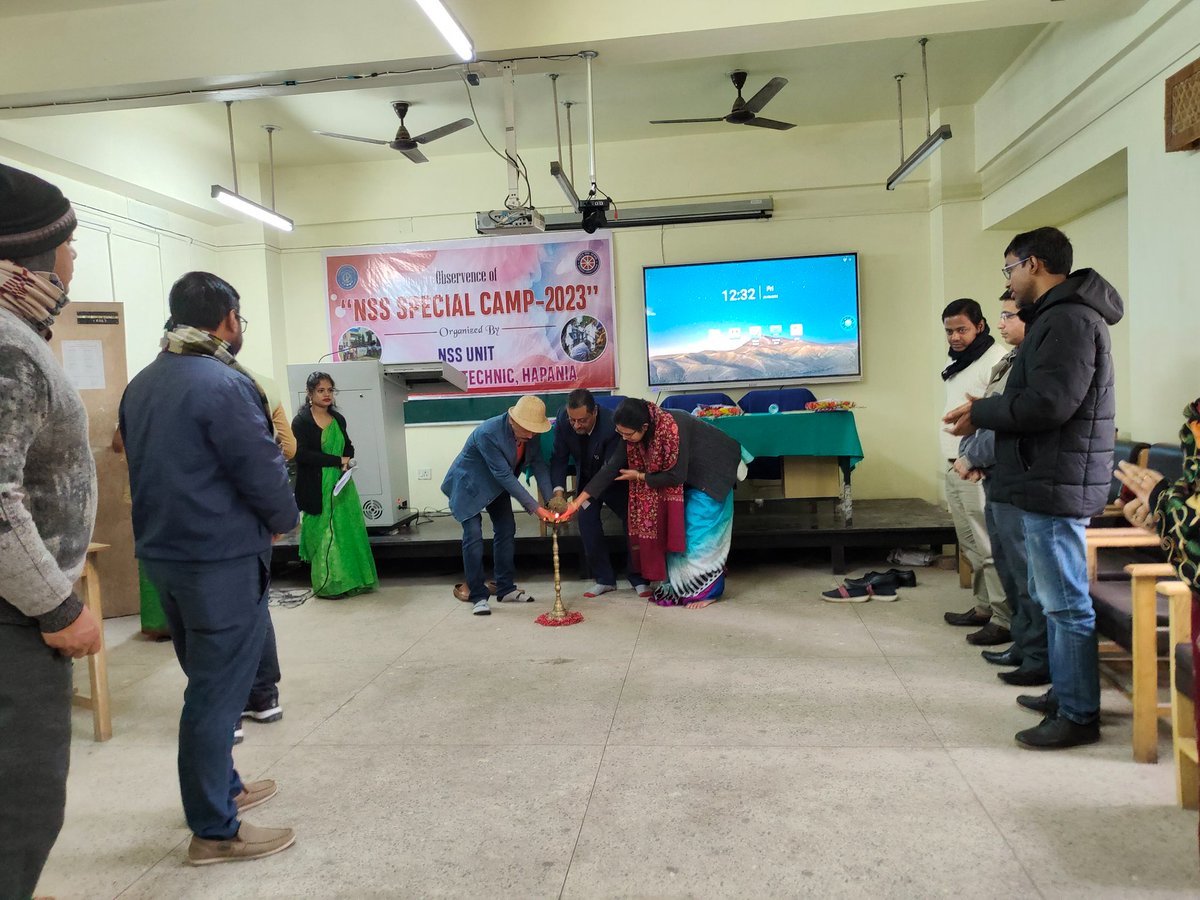 WSpolytechnic's tweet photo. NSS unit of Women's Polytechnic, Hapania inagourate the one week NSS special camp from 6th to 12th January, 2023, with various activities... Director, Sports and Youth affairs, Govt of Tripura, Principal Women's Polytechnic, Faculty Members,NSS team, students participating ... https://t.co/qwVplOoyCp