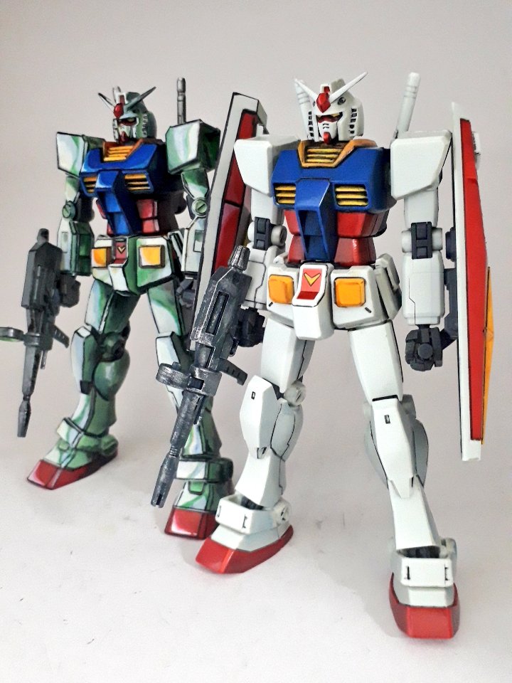 rx-78-2 weapon shield robot mecha beam rifle no humans gun  illustration images