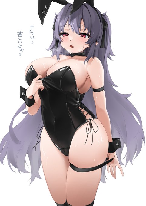 新年🐰ぴちぴち汗だくバニーOCちゃん♡ 