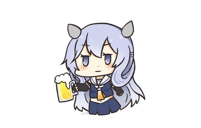 「beer mug blue hair」 illustration images(Latest)