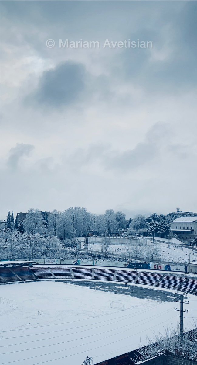 Stepanakert — covered with snow. Artsakh — still under siege. #ArtsakhBlockade enters Day 28