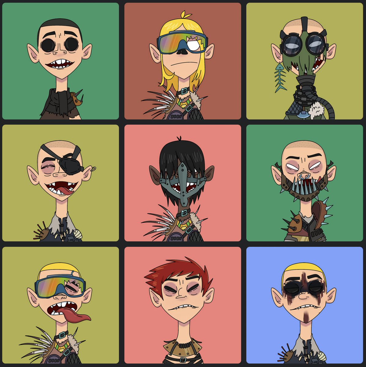 proroketh's tweet photo. @3jack23 @BoredApeYC @KaijuKingz @alienfrens @ThePlagueNFT @FroggyFriendNFT Punkillaz @punkillaznft, amazing community, 0.038 floor https://t.co/UIsqFoARvu