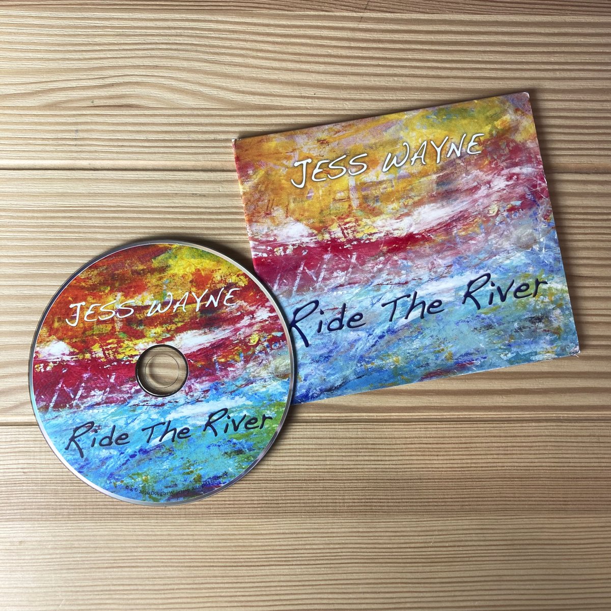citizen_disc's tweet photo. Jess Wayne - Ride the River (2016): soft bright and snarling distorted electric guitar, singing, big piano keys, tack tack drum hits, many voices, ringing cymbals, shuffling snare and thrumming bass. https://t.co/uPwbmhio64
