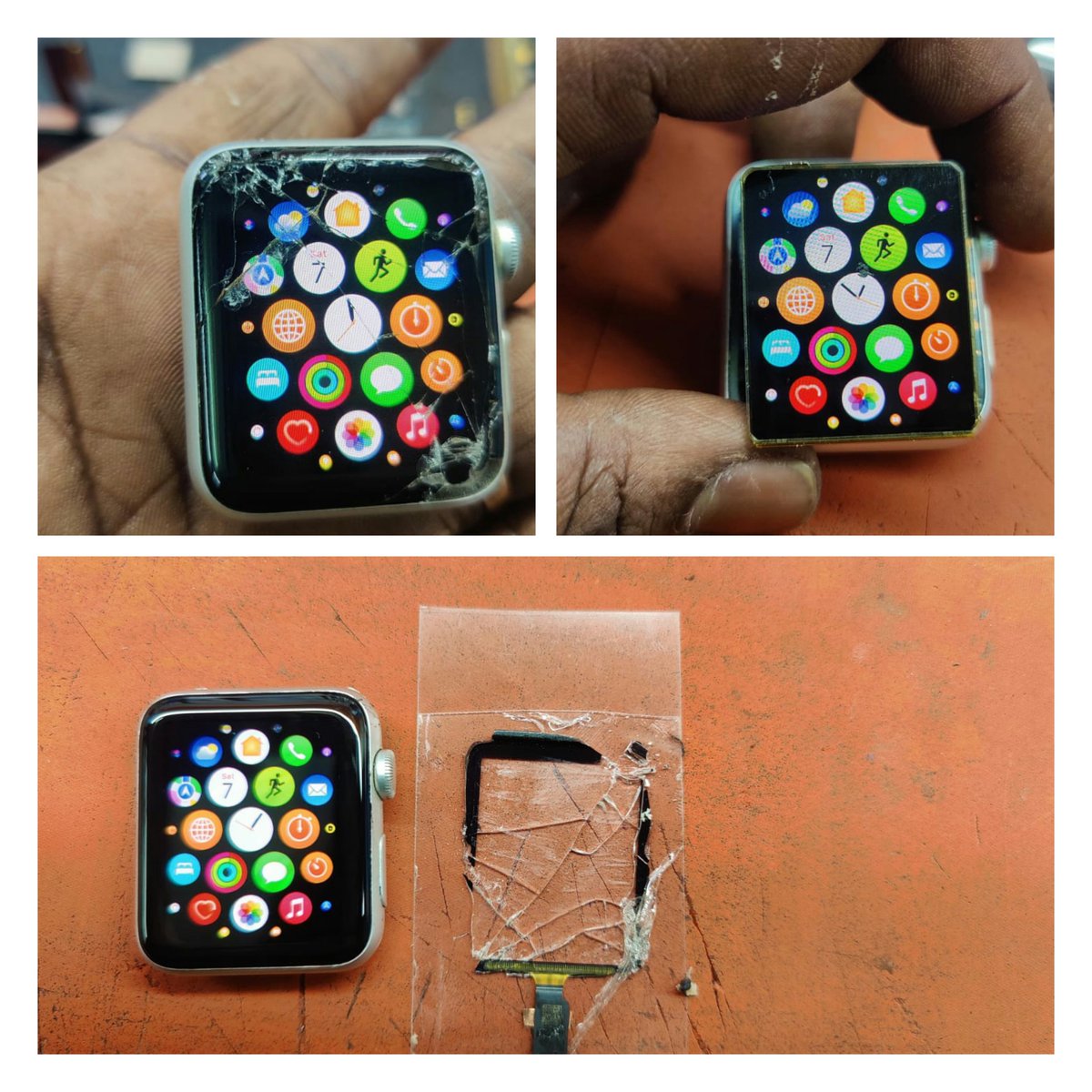 treeappleservic's tweet photo. Apple watch series  3 42 mm display  touch replaced  service done contact 7200902484 https://t.co/1krHUrowrR