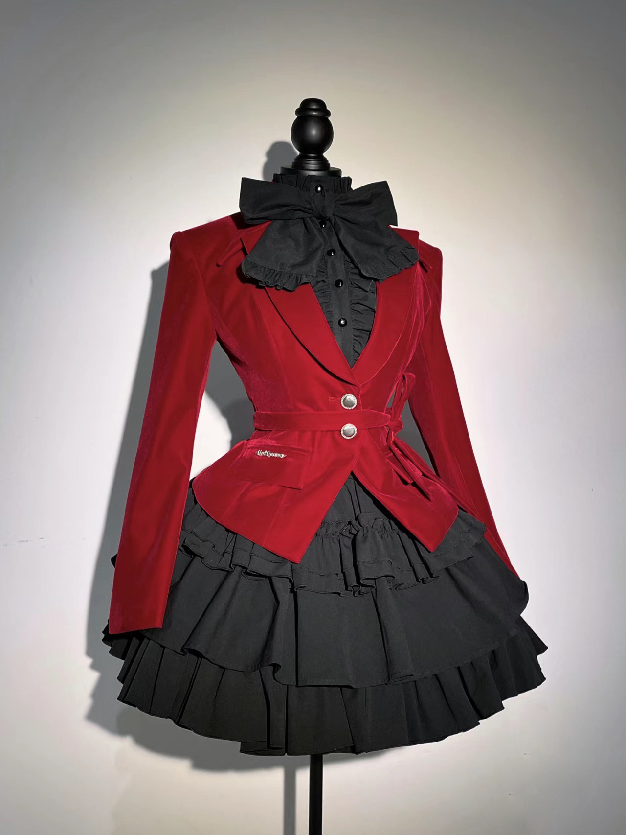 CATCOCOONベルベットジャケットブラック