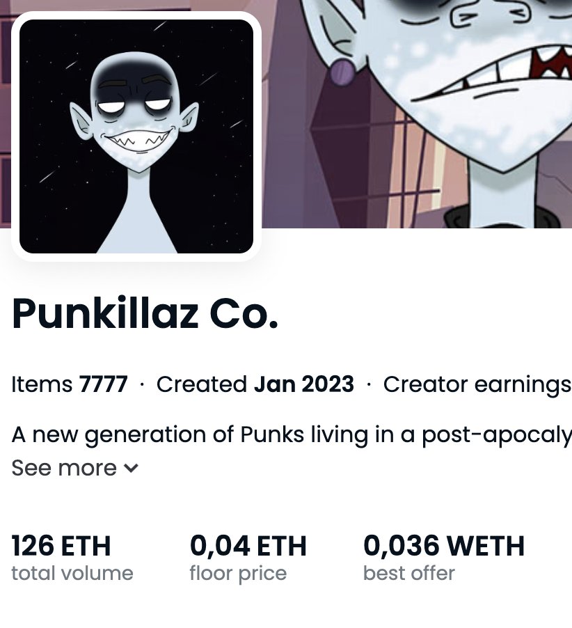longa_eth's tweet photo. Honestly this community is worth much more than this floor. spaces, memes, banners, raids, sweeps, bluechip holders. we going to moon with or without you. @punkillaznft #killaz #punkillaz https://t.co/EvEXOviwgA