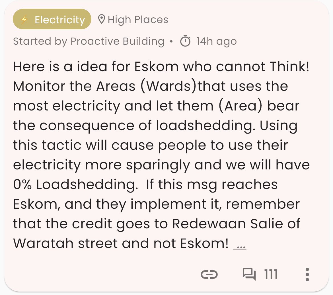 AyzappSa's tweet photo. Thoughts On This ⁦@Eskom_SA⁩ ⁦@EskomSePush⁩ ? https://t.co/dLmmJ6rfyt
