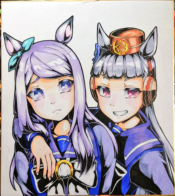 ごるまく色紙でけた 
