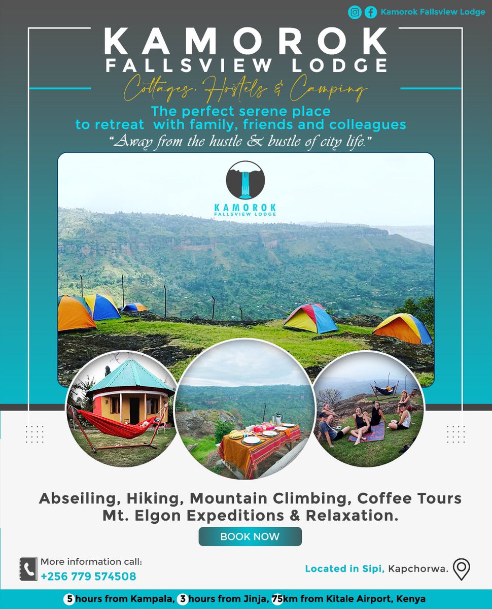 Visiting Sipi Falls? Book with us for Abseiling, Hiking, Mountain Climbing, Coffee Tours Mt. Elgon Expeditions & Relaxation.
#SipiFalls #MtElgon #ExploreElgon

maps.app.goo.gl/yMDkuMqqk7kwWo…