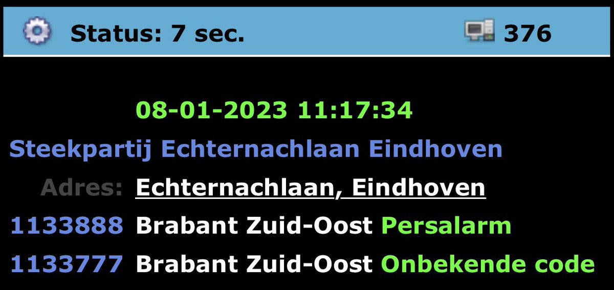 MiepieB's tweet photo. De ochtendploeg is actief #steekpartij https://t.co/qwZrvxOuNv