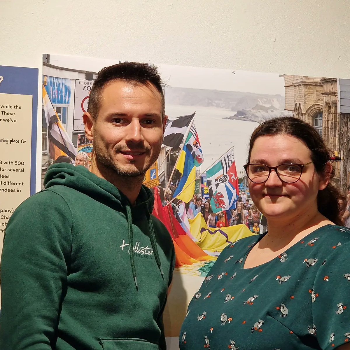 CornwallPride's tweet photo. 🥳 TEASER... 15: A History of Pride in Cornwall is a brand new exhibition in collaboration with @QueerKernow and @Cornwall_Museum, arriving on 10 January! Royal Cornwall Museum Truro, for LGBTQ+ History Month! https://t.co/VAuF962F9q