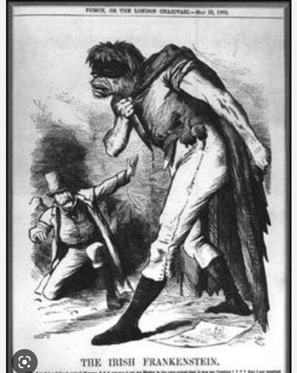 sharonlambert0's tweet photo. No Irish need apply: anti immigrant propaganda in the US &amp; the UK

Out groups
Stereotypes 
Dehumanised 
Prejudice 

Irish people portrayed as being dangerous, violent &amp; unable to integrate due to cultural differences. 
Today this continues to happen to refugees from other places https://t.co/6CUTTPJvLz