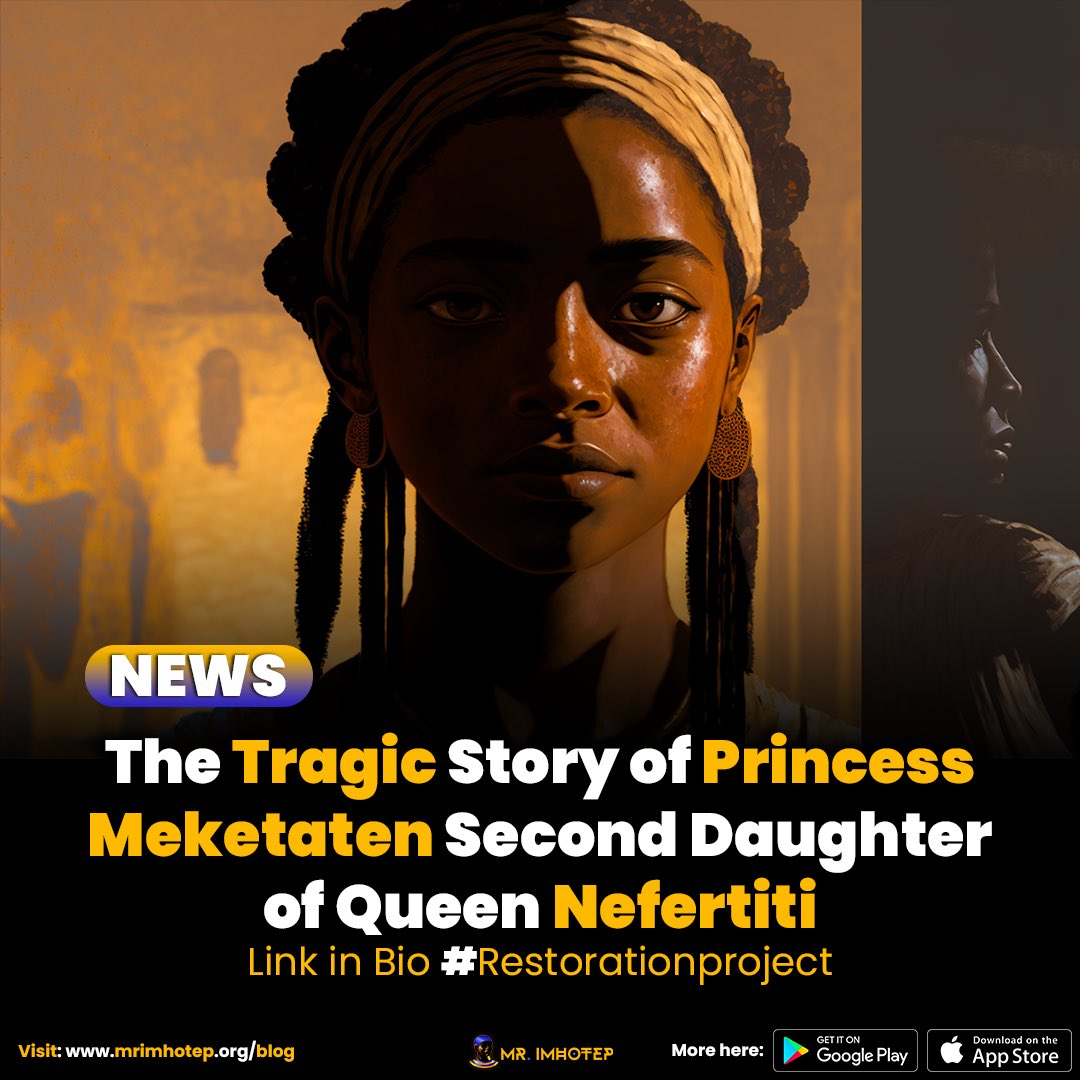 Mister_Imhotep's tweet image. bit.ly/3IwrXfE The Tragic Story of Princess Meketaten Second Daughter of Queen Nefertiti - Read the article and discover her face for the first time! #Restorationproject #imhotepfacts