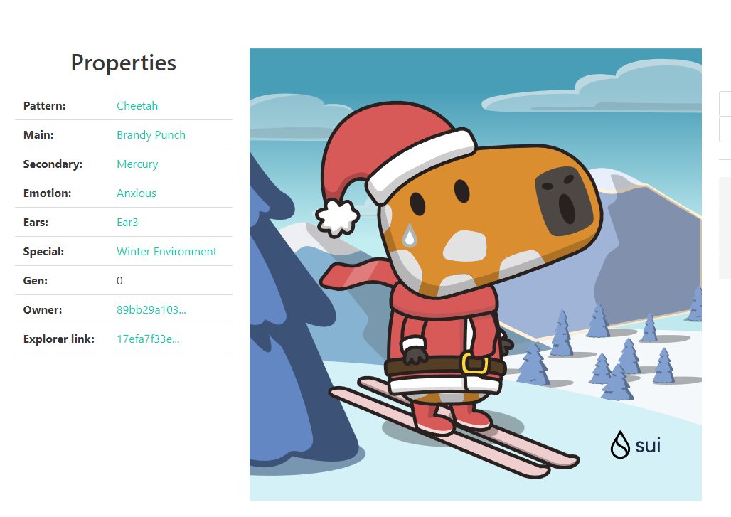 🎁 I just unboxed my Sui Holiday Capy! ❄️
Santa was in a hurry and forgot to wear a scarf and ski!
But it's all right. I will run and visit and give presents to my friends!#CapyHolidays <a href="/SuiNetwork/">Sui</a>