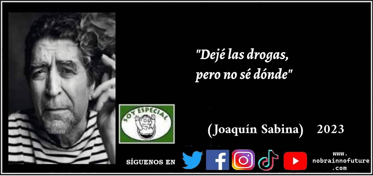 n0brainn0future's tweet photo. Joaquín Sabina (2023): "Dejé las drogas, pero no sé dónde"
#joaquinsabina #sabina #drogadiccion #BlancaNavidad #colombia #cocaina #drogas #coca #colocado #yonki https://t.co/DkKa85sl78