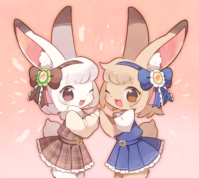 うちのノウサギ姉妹も見て行って 
