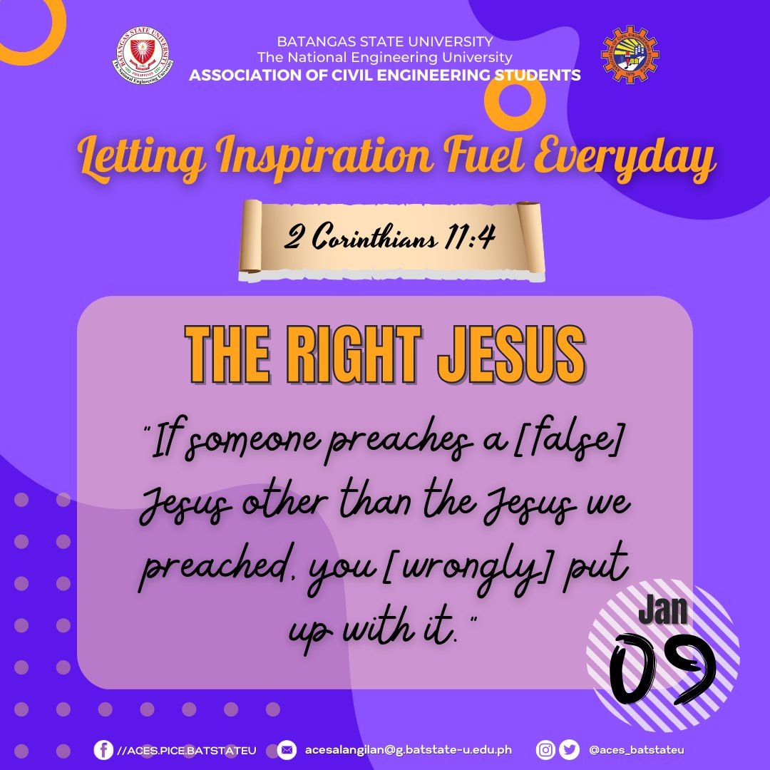 aces_batstateu's tweet photo. Good morning! Be inspired with the Gospel of the Day through LIFE, Letting Inspiration Fuel Everyday! 

#LIFE
#ZitoRedSpartans https://t.co/qjkwuiCuDg