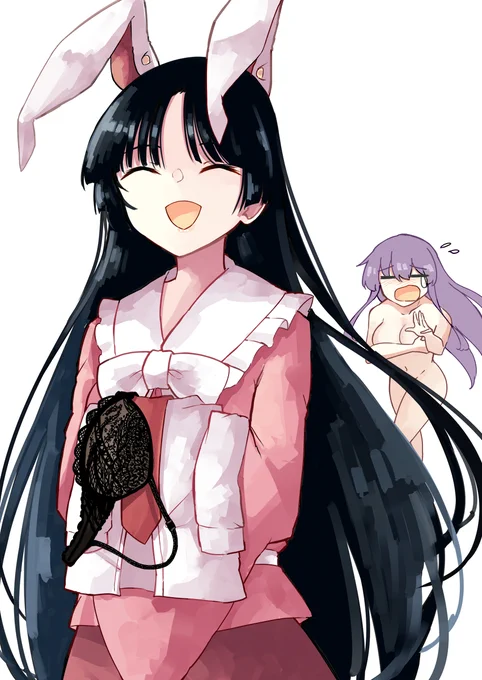 兎年なのうどんちゃん脱がしました 