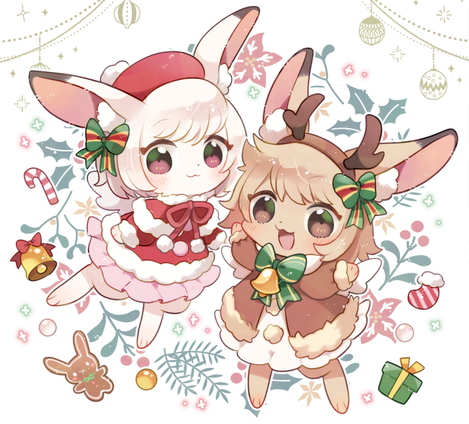 「brown eyes reindeer antlers」 illustration images(Latest)