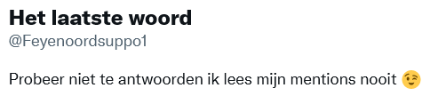 Het laatste woord tweet media