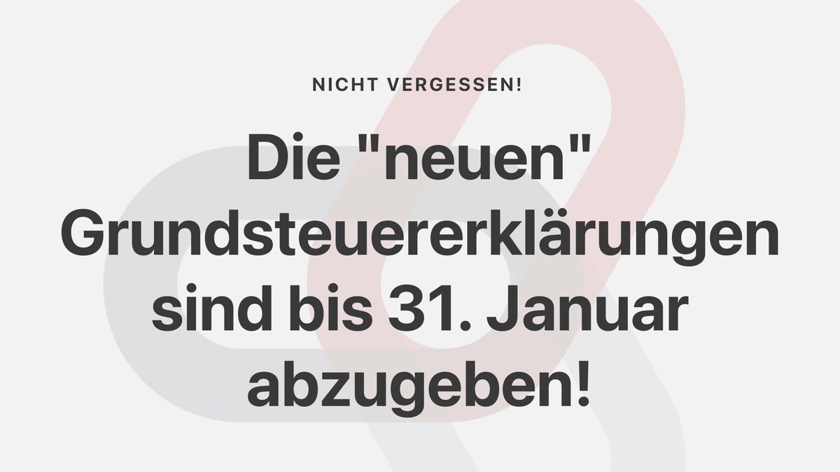 srbkiel's tweet photo. Die Frist läuft ab! #grundsteuer #nervt #mussaber https://t.co/At5An2kDXR