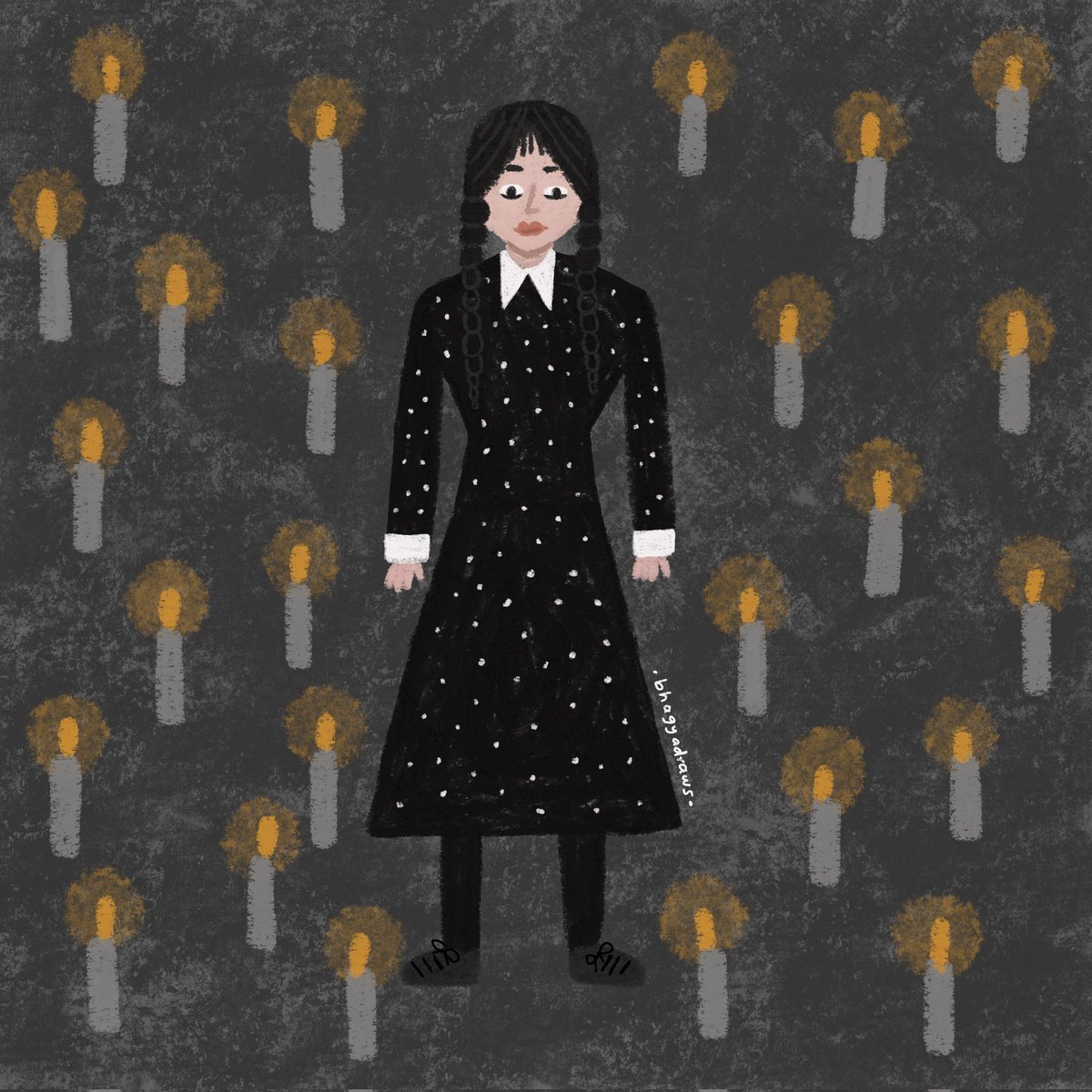 divz1996's tweet photo. First post of 2023.

One of my recent favourites. 👻 I just love everything about this show. 
I hope everyone's new year has been great! 

#wednesday #addamsfamily #jennaortega #timburton #wednesdayaddams #netflix #wednesdaynetflix  #illustration #fanart #art #artist #illustrator https://t.co/eaGWkc1dtb