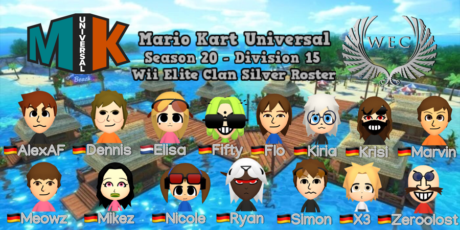 WiiEliteClan's tweet photo. We are happy to announce the MKU Season 20 Team Banners

Thanks @damian_WEC for your great work 🫡🤗🫂 https://t.co/NeYb6Kbkxp