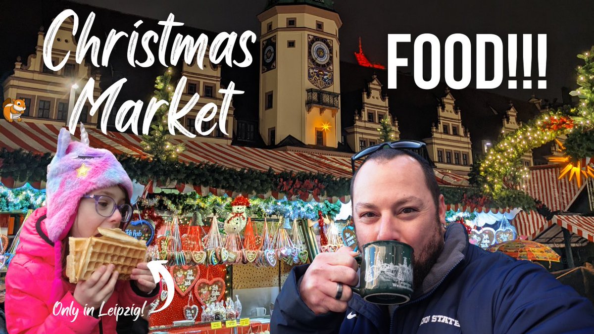 OnwardMJ's tweet photo. New video is up! https://t.co/XK3T5aN32f

There's nothing better than the amazing food and drinks at the #ChristmasMarkets here in #Germany. In our latest video, we'll show you some of our favorite things to eat and drink at the #Weihnachtsmarkt here in Leipzig.

#lifeingermany https://t.co/iDqRVpg9gw