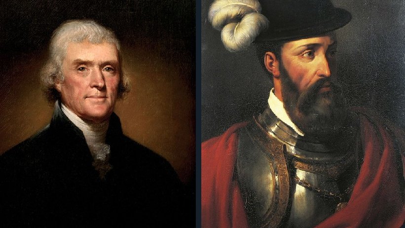 Cortés, español, padre de México, tuvo un hijo con la india Malinche. Fue reconocido y tuvo la mejor educación posible. Jefferson tuvo hijos con una esclava negra, que vivieron como esclavos y fueron vendidos por su padre. Cosas que no cuenta la leyenda negra.