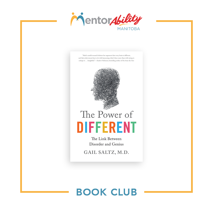 MentorAbilityMB's tweet photo. Looking to read more in the 2023? ‘The Power of Different: The Link Between Disorder and Genius’ by Dr. Gail Saltz is a fantastic addition for your reading list! 📖 #bookclub #mentorabilitymanitoba #menorabilitymb #mentorability #inclusive #inclusiveworkforce https://t.co/aTRSreCEPC
