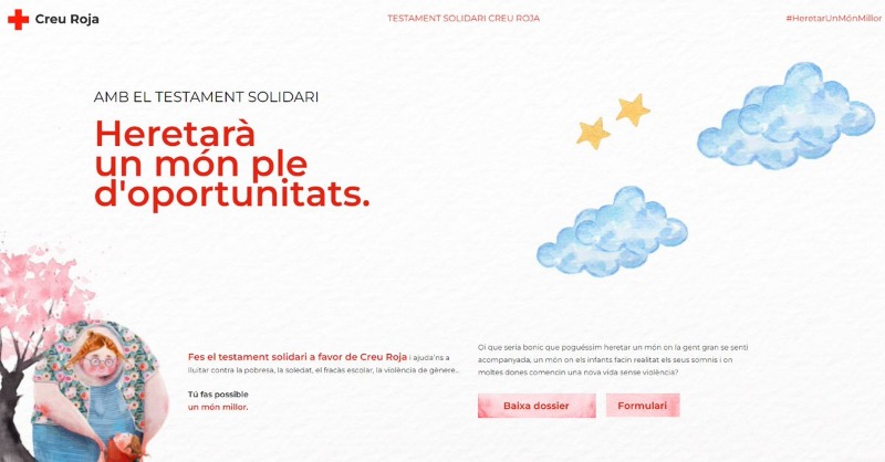 CreuRojaGirona's tweet photo. Coneixes el #testamentSolidari ? Em ell contribuiràs a fer que moltes persones heretin un món ple d'oportunitats.
En aquest enllaç t'expliquem què és i per a què serveix. #heretarunmonmillor 👇