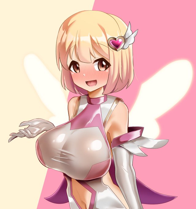 名刺用に描き下ろした魔法少女ちゃん! 