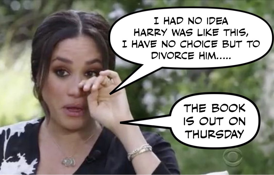 cheekyblinder11's tweet photo. Let’s face it we all know what’s coming next for #Harry after the disastrous book launch reaction. It’s PLAN B for #MeghanMarkIe  #HarryandMeghanExposed #HarryandMeghan #HarryHasGoneMad #HarryandMeghanNetflixLies #HarryisaLiar https://t.co/j8mBxAHmeV