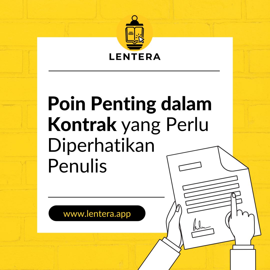 LenteraApp's tweet photo. Kontrak adalah kesepakatan antara dua orang atau lebih mengenai hal tertentu yang disetujui bersama. Biasanya kontrak terdiri dari banyak pasal yang menjelaskan tentang perjanjian kedua pihak. Berikut poin penting yang harus kamu pahami dalam kontrak. #lenteraapp #bacadilentera https://t.co/FW7FpBclHT
