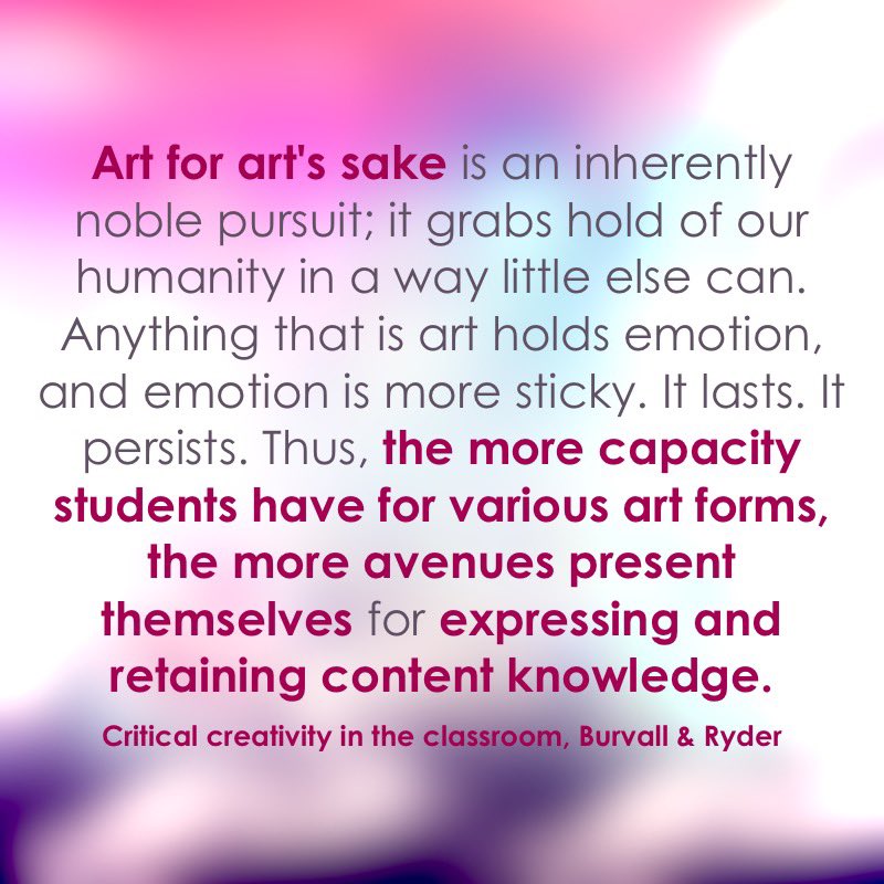 #criticalcreativity #amyburvall #danyderc#deliberatecreativity #artforartssake #steameducation