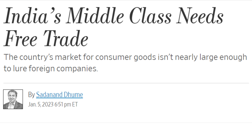 Some thoughts about Dhume's article. He gets a lot wrong. But imo criticism of his article is missing the most important issue. unfettered Free Trade is dead. I am surprised Trump's victory didn't make this clear. It's a bargain fundamentally against democracy itself.